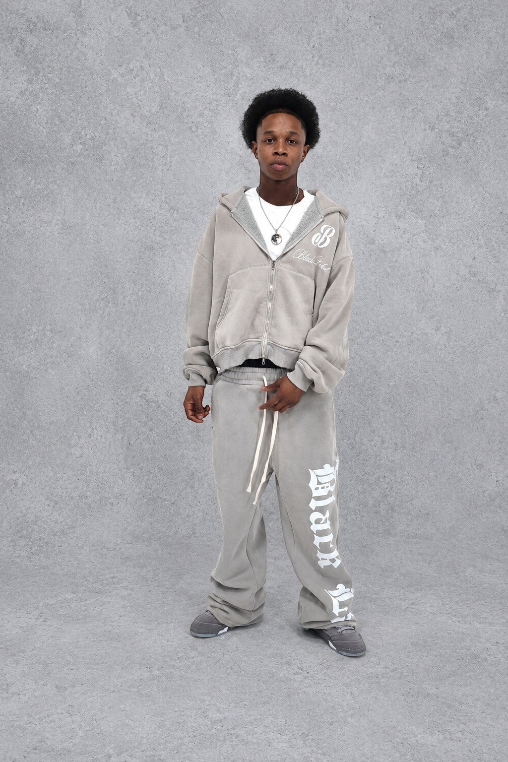 Cool Grey Black Label Sweatsuits
