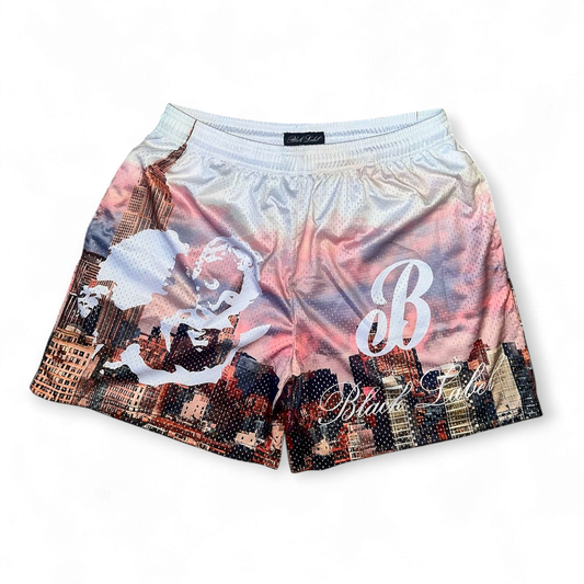 NYC PINK & WHITE SHORTS